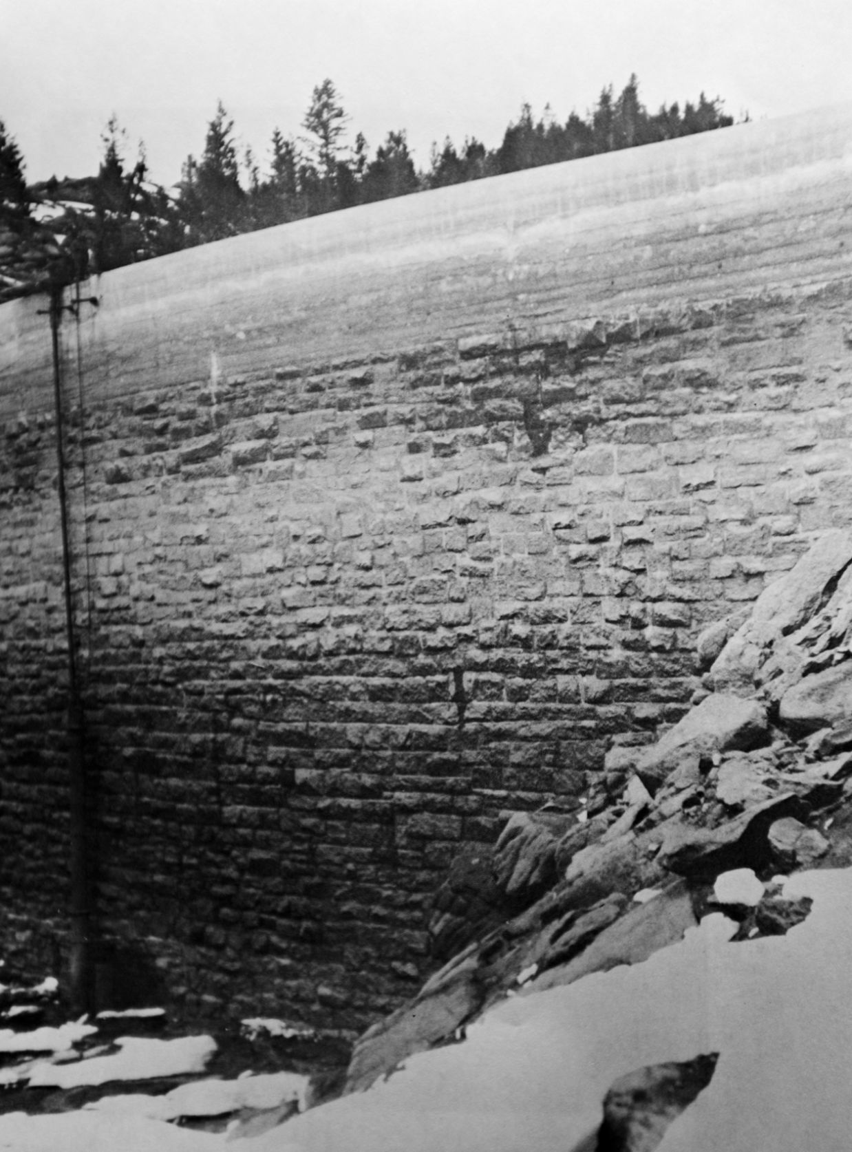 Historic photo of Basin Creek Dam No. 1